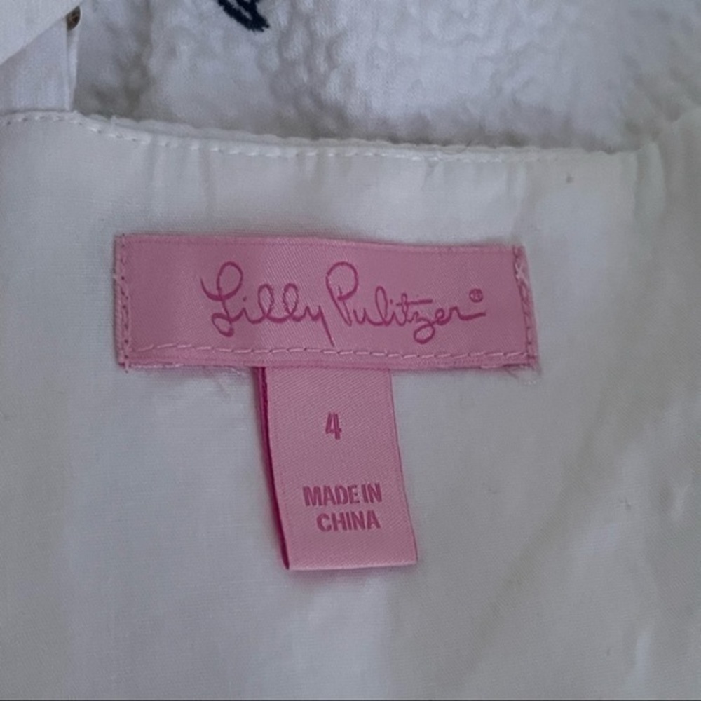 Lilly Pulitzer Rilee Dress White Seersucker size 4 - Picture 5 of 6